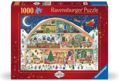 Puzzle Ravensburger 1000 dielikov Santova dielňa