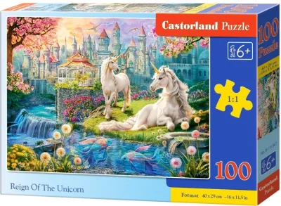 Puzzle pre deti Castorland 100 dielikov Vláda jednorožca