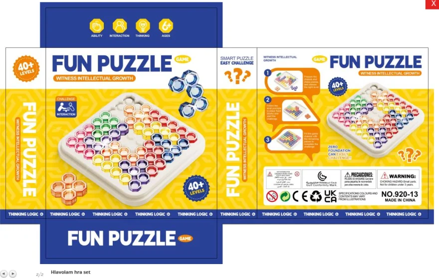 Logická hra - hlavolam   Fun Puzzle 40 úloh