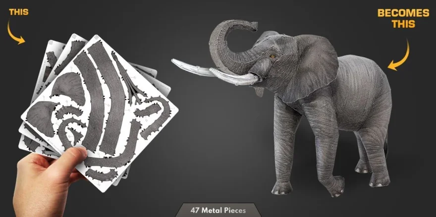 Kovové 3D puzzle Metal Earth  Africký slon