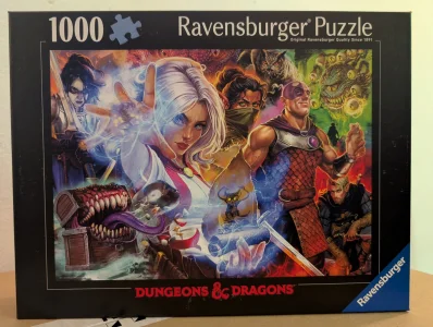 Puzzle Ravensburger 1000 dielikov Dungeons & Dragons: Quest Accepted (Úloha prijatá)