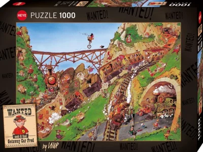 Puzzle Heye 1000 dielikov Wanted!: Utečenec Fred