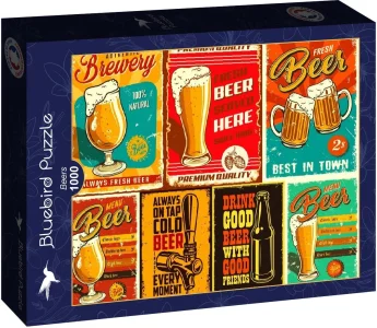 Puzzle Bluebird 1000 dielikov Pivo
