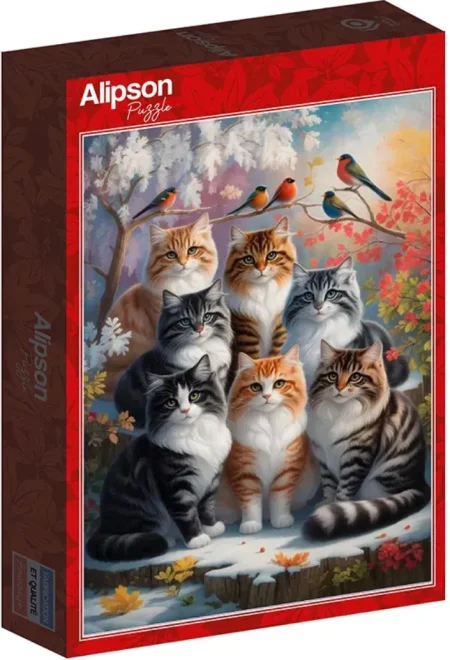 Puzzle Alipson 1000 dielikov Mačacia zima