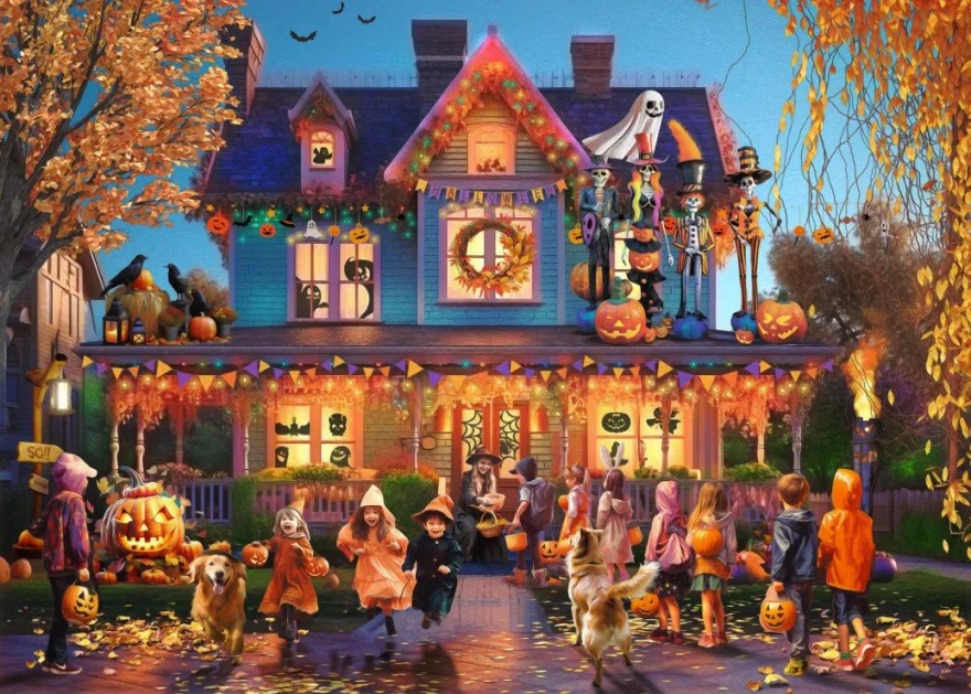 Puzzle Bluebird 500 dielikov Halloween