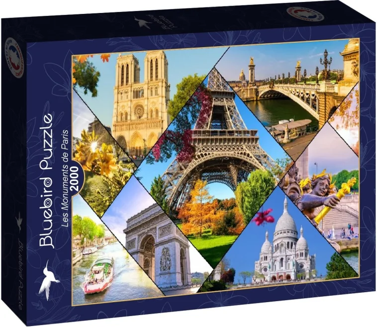 Puzzle Bluebird 2000 dielikov Parížske pamiatky