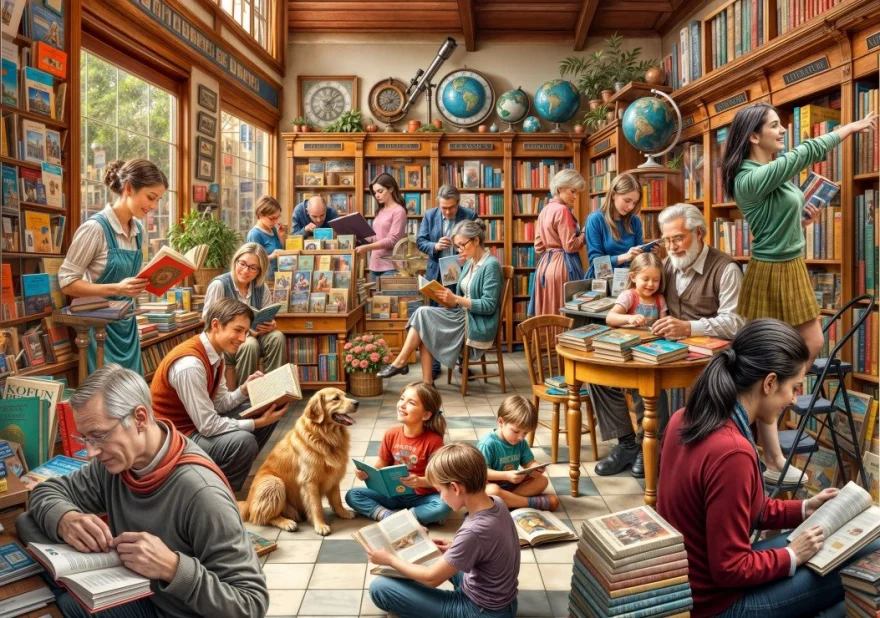 Puzzle Bluebird 2000 dielikov Kníhkupectvo