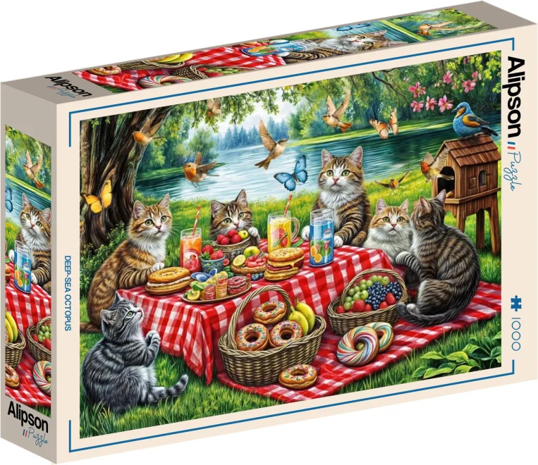Puzzle Alipson 1000 dielikov Mačací piknik