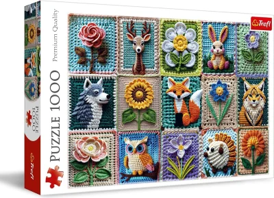 Puzzle Trefl 1000 dielikov Háčkovanie - moja vášeň