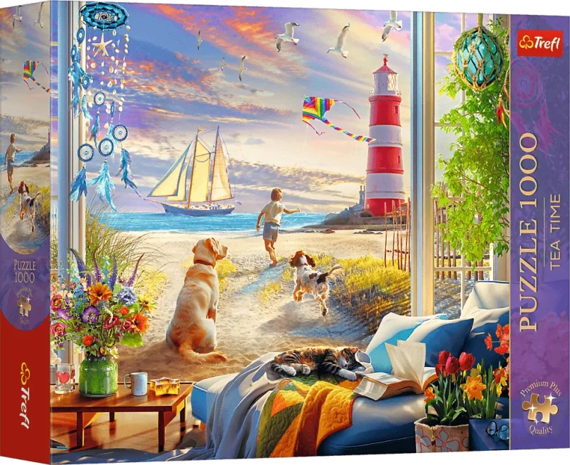Puzzle Trefl 1000 dielikov Tea Time: Letný vánok