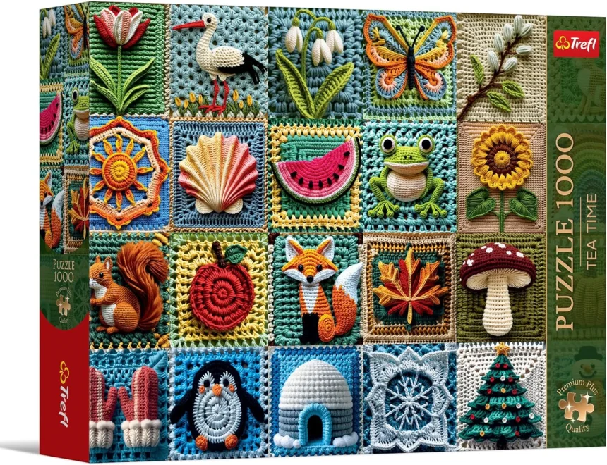 Puzzle Trefl 1000 dielikov Tea Time: Háčkovanie