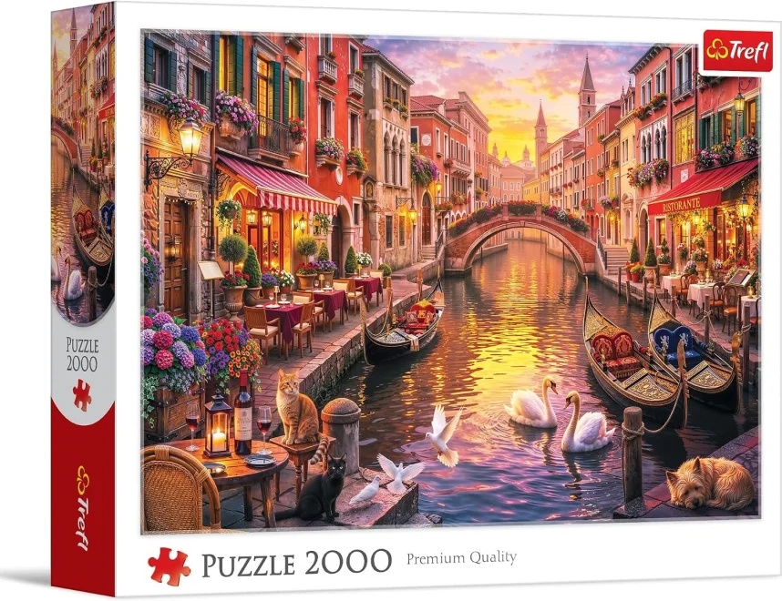 Puzzle Trefl 2000 dielikov Romantické Benátky