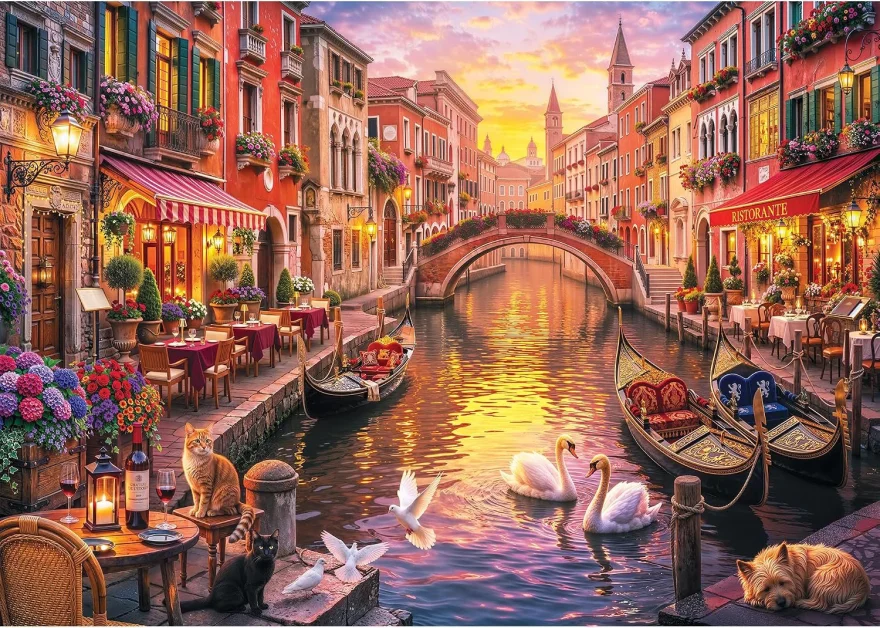 Puzzle Trefl 2000 dielikov Romantické Benátky
