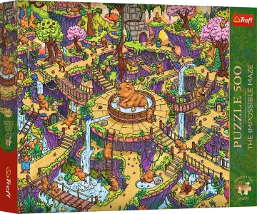 Puzzle Trefl 500 dielikov The Impossible Maze: Kapybary