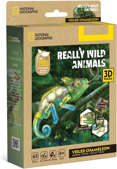 3D puzzle CubicFun Really Wild Animals 