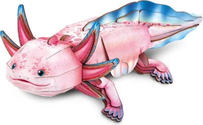 3D puzzle CubicFun Really Wild Animals Axolotl 50 dielikov