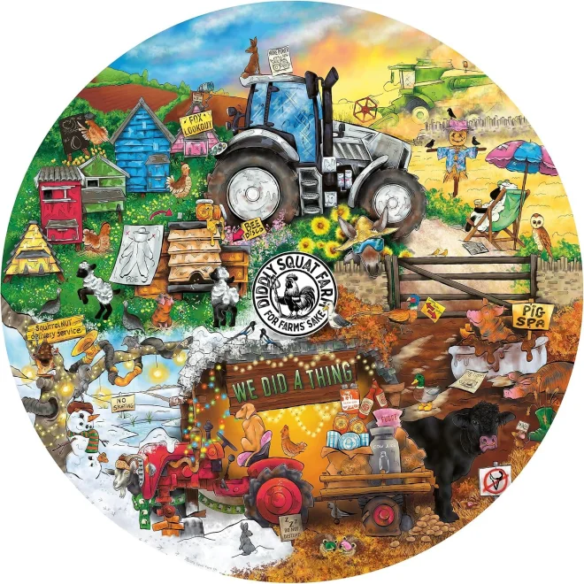 Okrúhle puzzle Ravensburger 500 dielikov 
