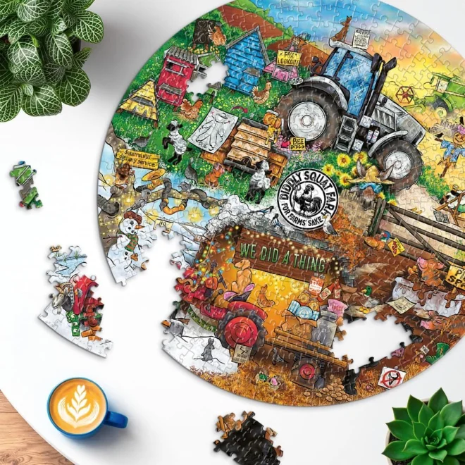 Okrúhle puzzle Ravensburger 500 dielikov 