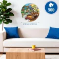 Okrúhle puzzle Ravensburger 500 dielikov 
