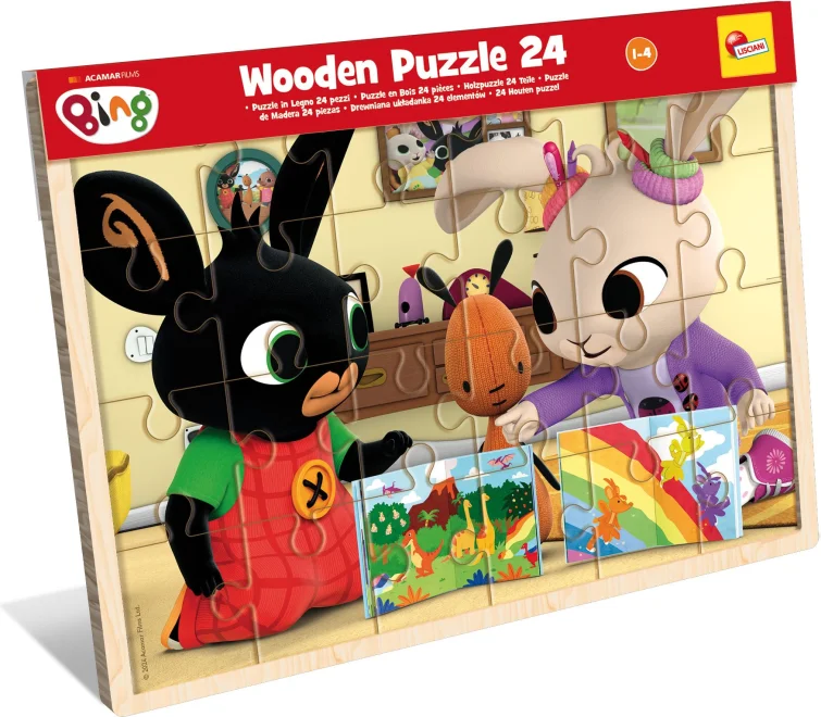 Drevené puzzle pre deti Lisciani  