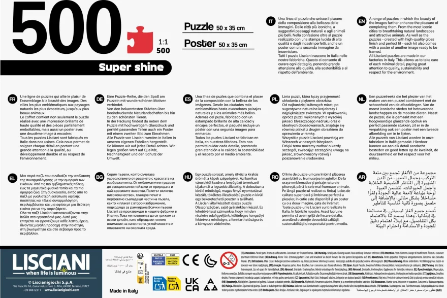 Puzzle Lisciani 500 dielikov 