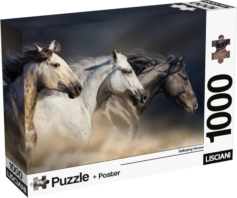 Puzzle Lisciani 1000 dielikov Cválajúce kone