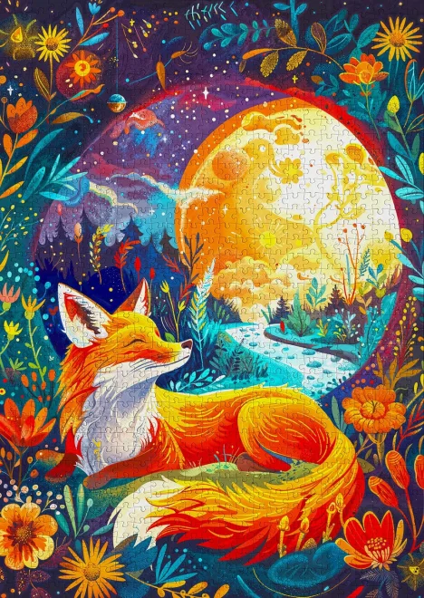 Puzzle Enjoy 1000 dielikov Mesačná líška