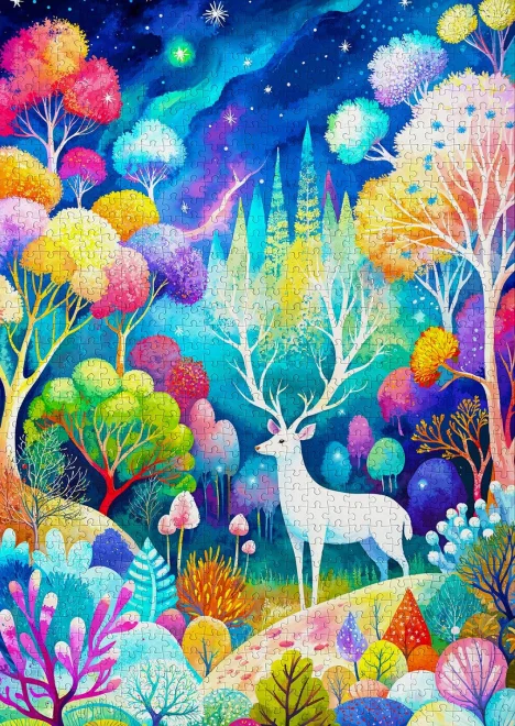 Puzzle Enjoy 1000 dielikov Rýdzi duch lesa