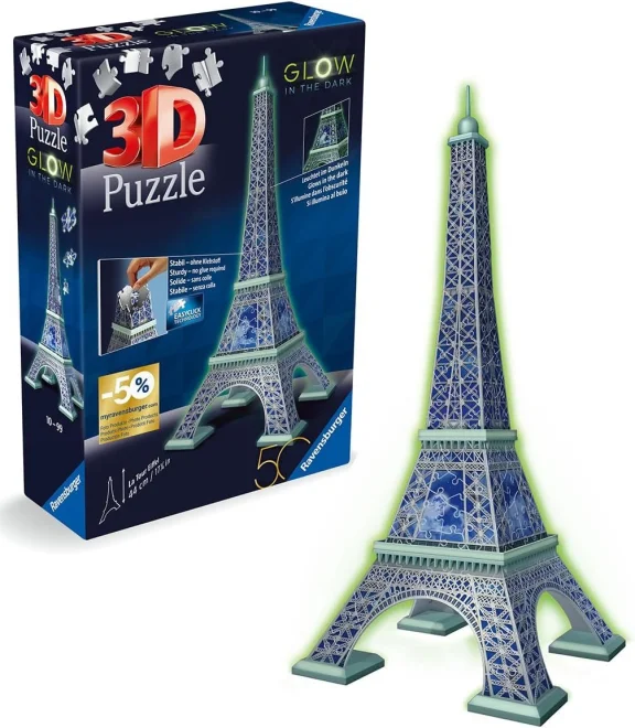 Svietiace 3D puzzle Ravensburger Iconics: 