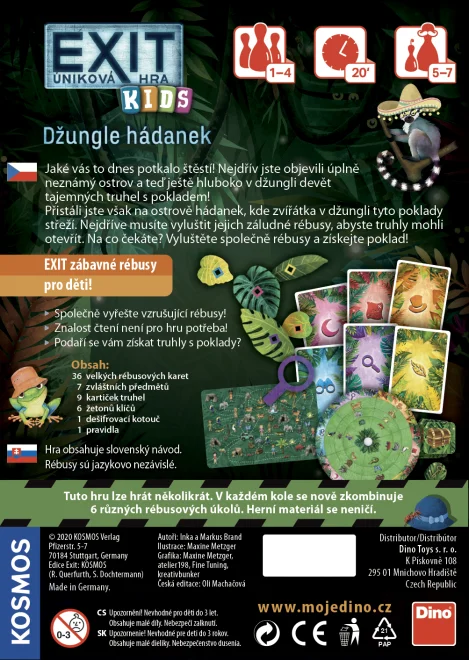  Dino  Exit Kids úniková hra pre deti: Džungľa hádaniek