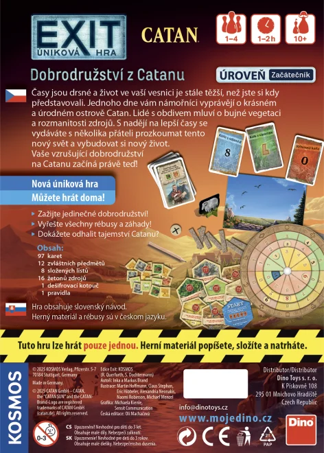  Dino  Exit úniková hra: Dobrodružstvo z Catanu