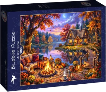 Puzzle Bluebird 1000 dielikov Pri táboráku