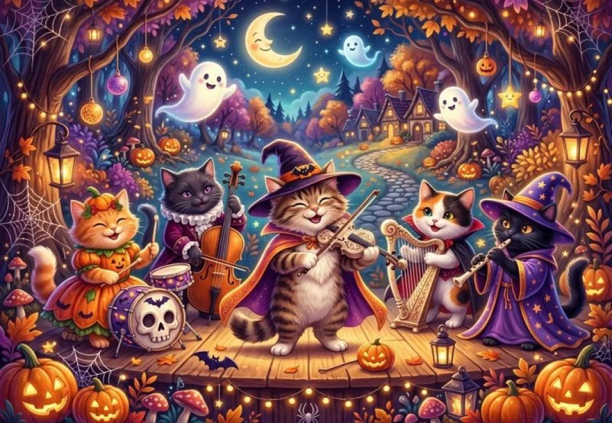 Puzzle Alipson 1000 dielikov Halloweenska párty