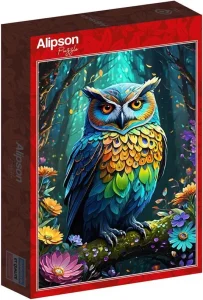 Puzzle Alipson 500 dielikov Modrá sova