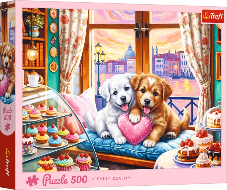 Puzzle Trefl 500 dielikov Láska šteniat