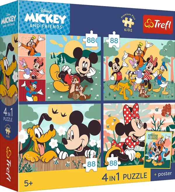 Puzzle pre deti Trefl sada 3v1 