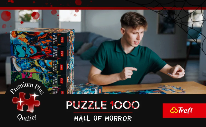 Puzzle so trblietkami Trefl 100 dielikov 
