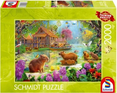 Puzzle Schmidt 2000 dielikov Oáza kapybar