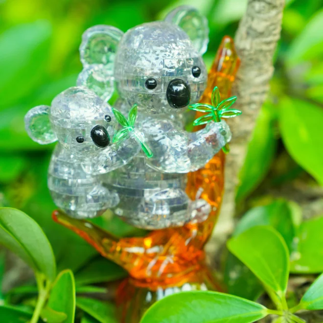 3D Crystal Puzzle  Koala a mláďa 62 dielikov