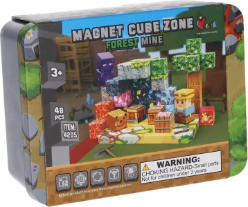 Magnetické kocky Magnet Cube Zone  Štýl Minecraft: Forest Mine 48 ks