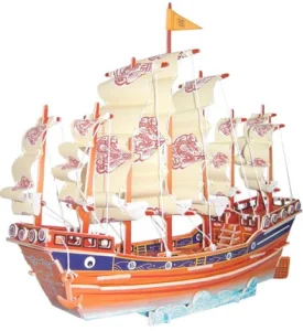 3D puzzle Plachetnice Dynastie Ming barevná