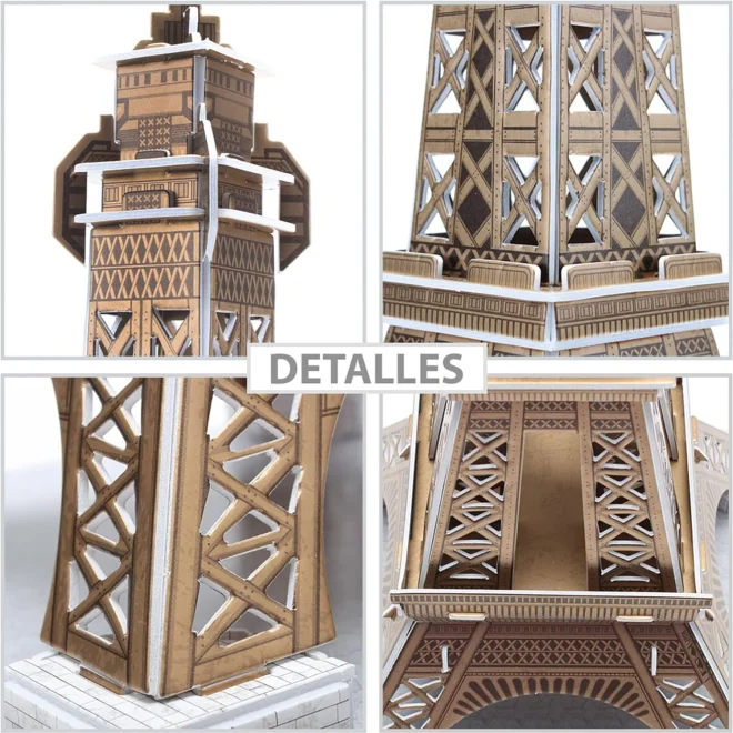 CubicFun 3D puzzle Eiffelova veža zlatá 39 dielikov
