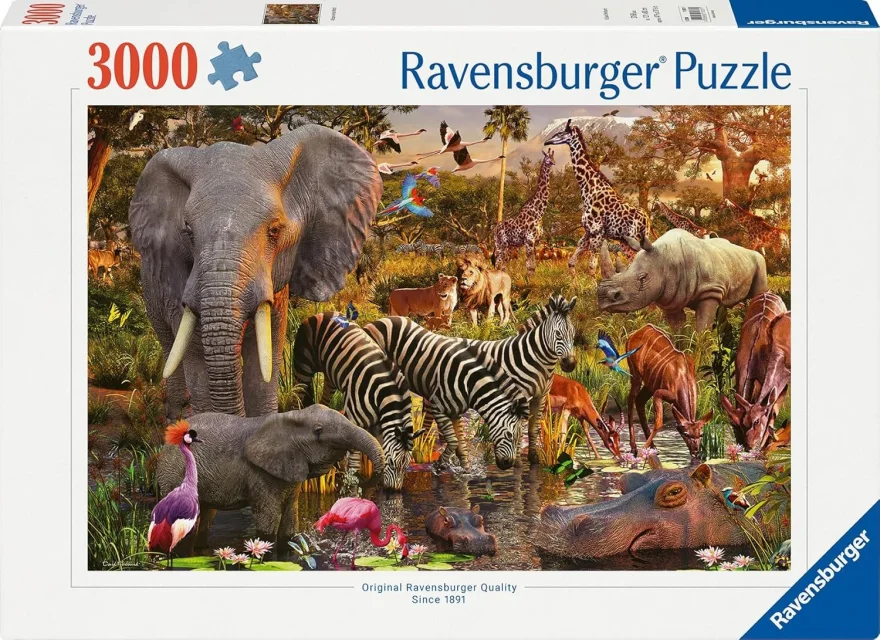 Ravensburger Puzzle Africké zvieratá 3000 dielikov
