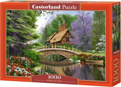 Puzzle Domek u řeky 1000 dílků