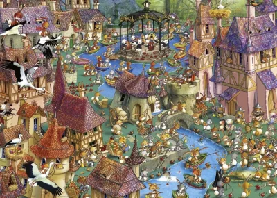 Puzzle Heye 1000 dielikov Triangular Francois Ruyer - Králičkov