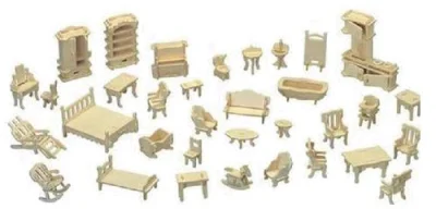 3D puzzle Mini nábytek