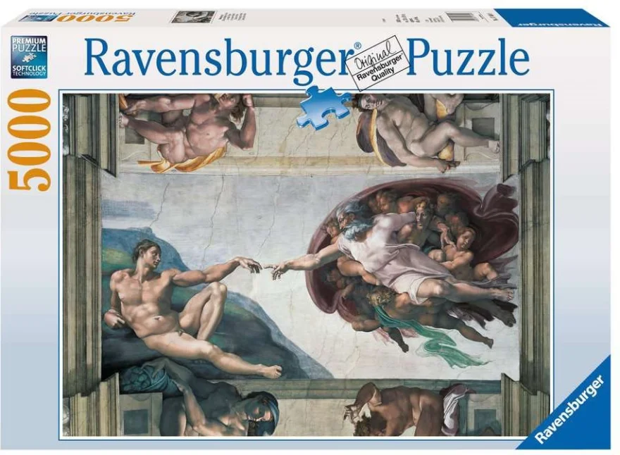 Ravensburger Puzzle Stvorenie Adama 5000 dielikov
