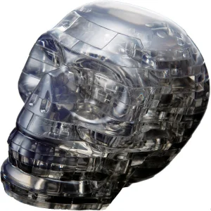 3D Crystal Puzzle  Lebka (čierna) 48 dielikov