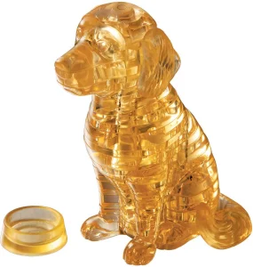 3D Crystal Puzzle  Zlatý retriever 41 dielikov