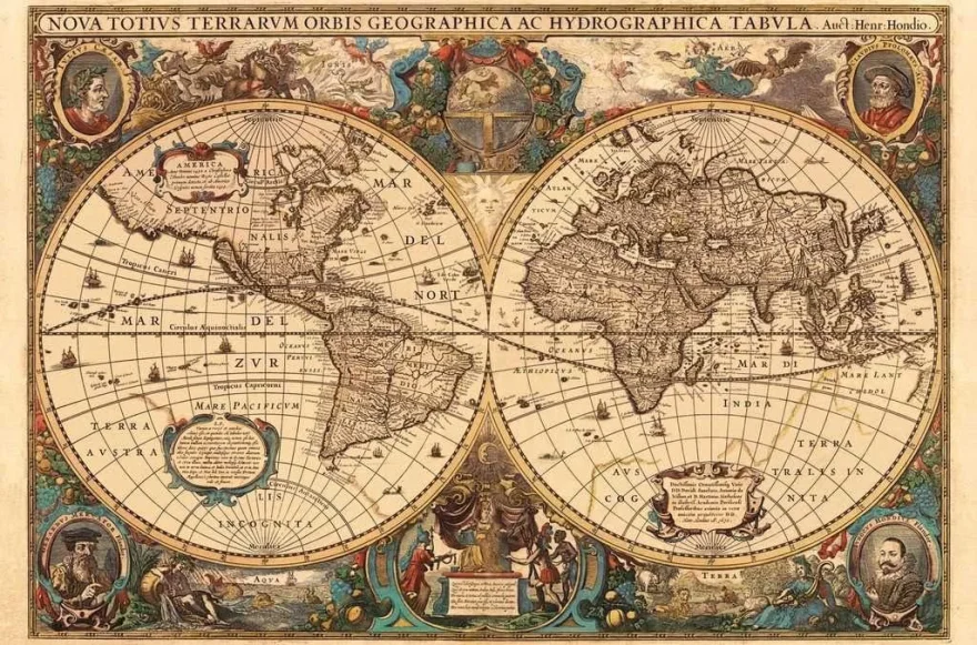 Ravensburger Puzzle Historická mapa r.1630, 5000 dielikov